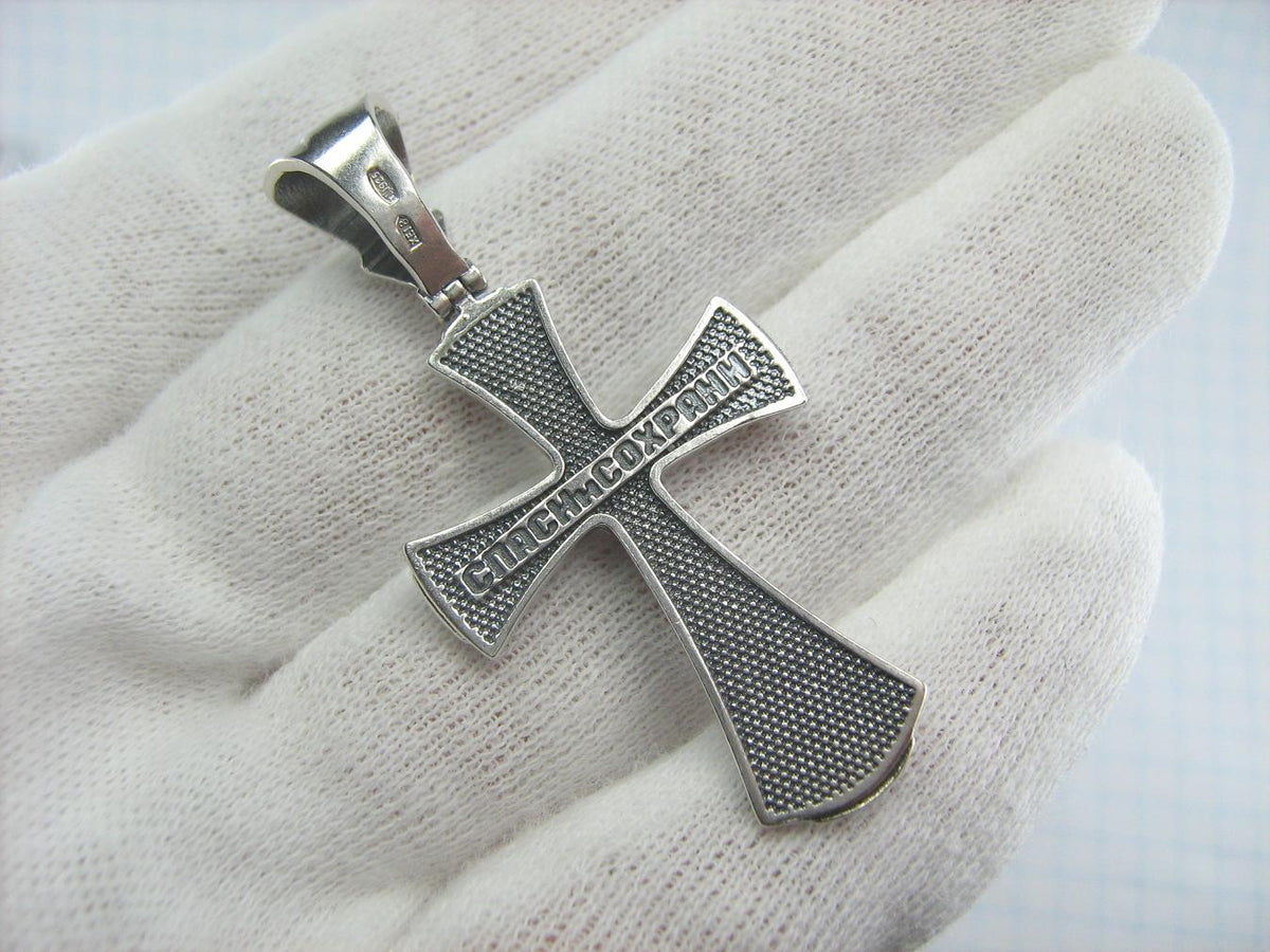 925 Sterling Silver Cross Pendant Crucifix Celtic Knot Pattern – Fine
