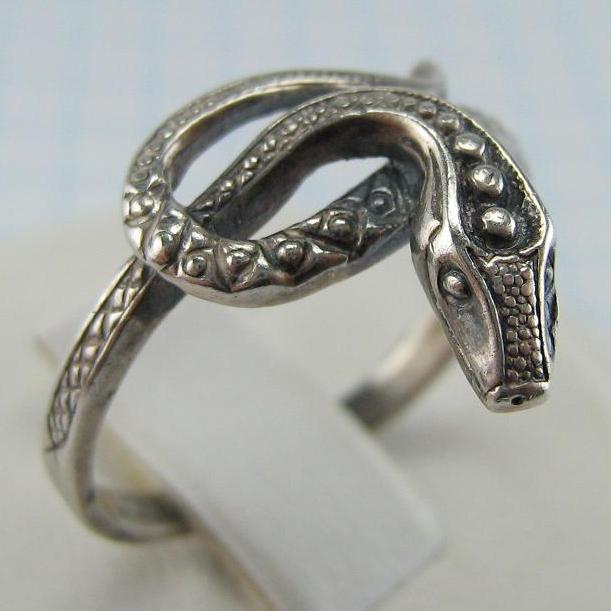 Nice design! 925 Sterling Silver Ring US size 9.75 Detailed Snake – Fine  and Faith