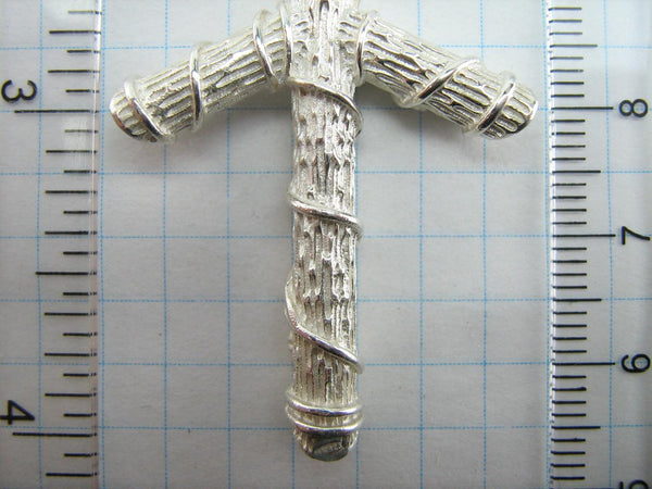 Solid 925 Sterling Silver Saint Nino cross pendant. Item number CR001045. Picture 10