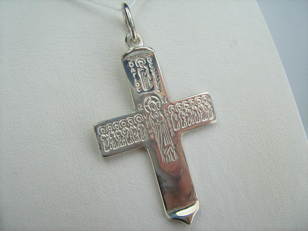 925 Sterling Silver Saint Mark cross pendant with Greek and Cyrillic inscriptions. Item code CR001039. Picture 5