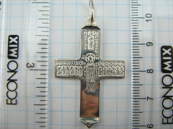 925 Sterling Silver Saint Mark cross pendant with Greek and Cyrillic inscriptions. Item code CR001039. Picture 6