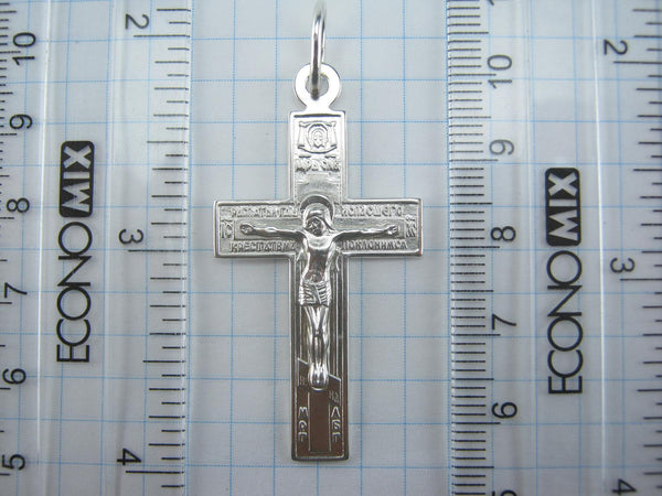 925 Sterling Silver cross pendant and crucifix with the image of Saint Andrew the Apostle. Picture 7