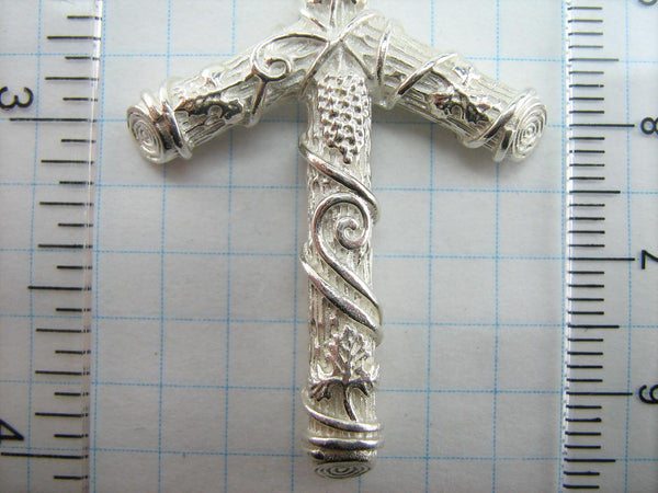 Solid 925 Sterling Silver Saint Nino cross pendant. Item number CR001045. Picture 8