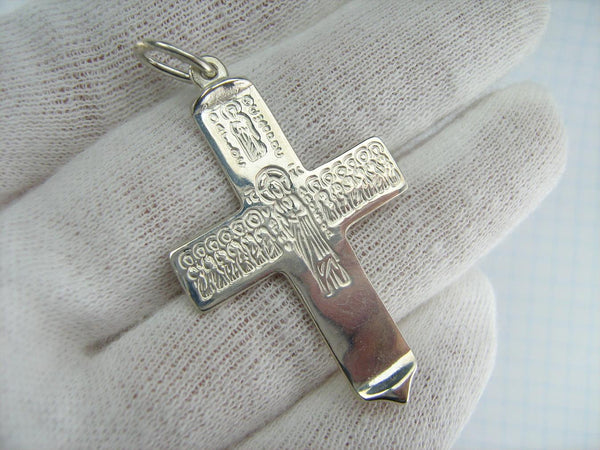 925 Sterling Silver Saint Mark cross pendant with Greek and Cyrillic inscriptions. Item code CR001039. Picture 2