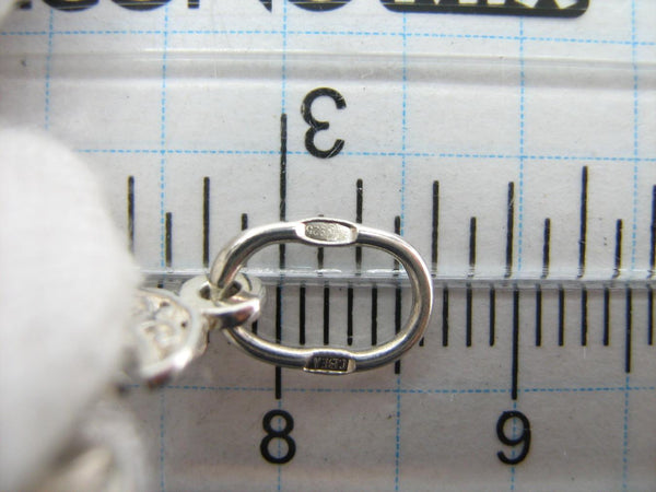 925 Sterling Silver Cross Pendant Crucifix Prayer Scripture Rose Pink Stones Vintage Christian Church Fine and Faith Jewelry CR001088