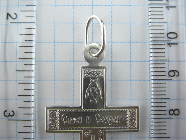 925 Sterling Silver cross pendant and crucifix with the image of Saint Andrew the Apostle. Picture 11