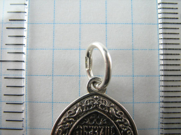 925 Sterling Silver Christian pendant depicting Mother of God Helper at Childbirth. Item number MD001517. Picture 10