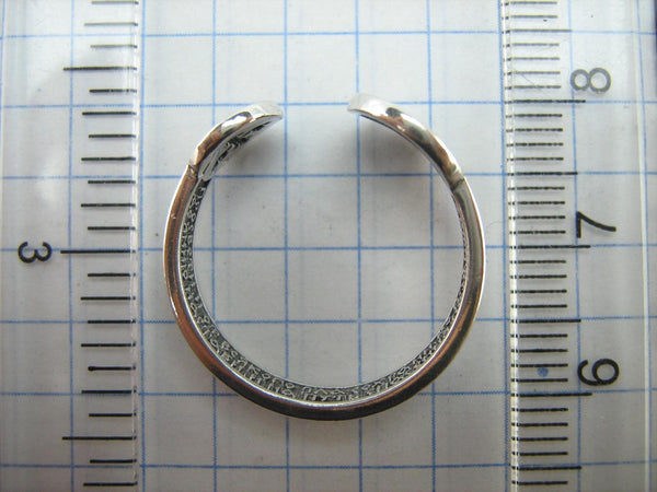 SOLID 925 Sterling Silver Ring Band Prayer Scripture Religious Amulet Adjustable Size New Christian Church Fine and Faith Jewelry RI001992