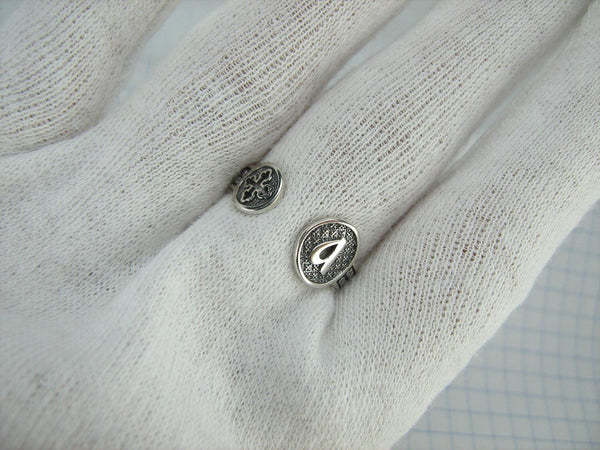 SOLID 925 Sterling Silver Ring Band Prayer Scripture Religious Amulet Adjustable Size New Christian Church Fine and Faith Jewelry RI001992