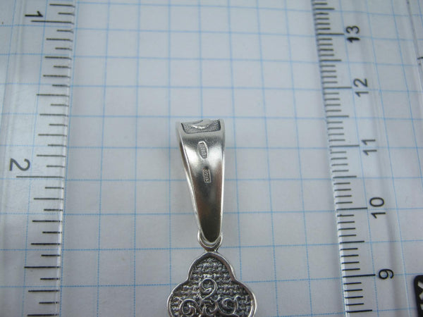 SOLID 925 Sterling Silver Cross Pendant Jesus Christ Crucifix Vintage Statement Amulet Christian Church Fine and Faith Jewelry CR001167