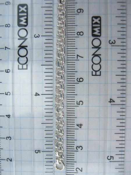 925 Sterling Silver Bracelet 8.26" inches Prayer Scripture Religious Amulet New Church Faith Jewelry Fine BT000032