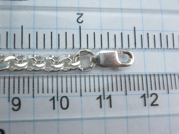 925 Sterling Silver Bracelet 8.26" inches Prayer Scripture Religious Amulet New Church Faith Jewelry Fine BT000032