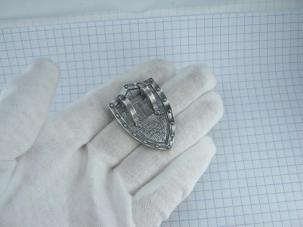 925 Sterling silver medal depicting Saint George and the Dragon. Item code MD001917. Picture 4