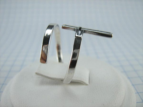 SOLID 925 Sterling Silver Ring Cross Religious Amulet Adjustable Size Spring Design New Christian Church Fine and Faith Jewelry RI002002