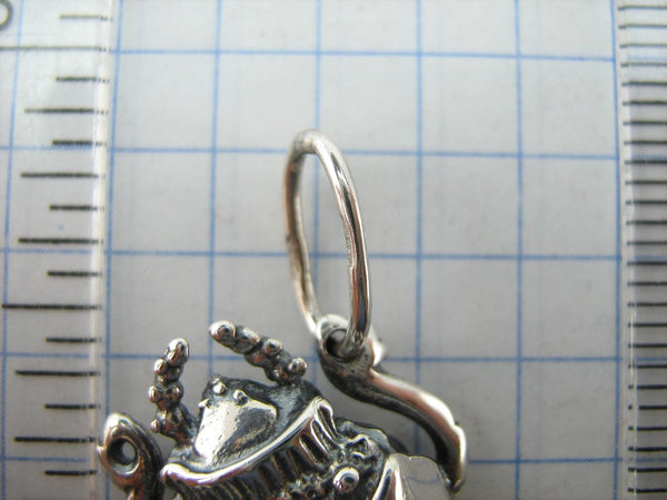 SOLID 925 Sterling Silver Pendant Necklace Scarab Oxidized Patten Egypt Symbol Large Bug Amulet New Fine Jewelry PN001926