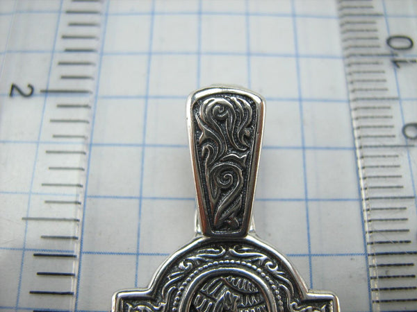 SOLID 925 Sterling Silver Icon Pendant Medal Necklace Saint George Victory Dragon Slayer New Christian Church Fine and Faith Jewelry MD001927