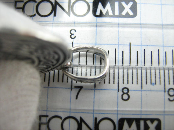 925 Sterling Silver pendant with Russian bad words - an amulet for good luck. Item code - PN001937. Picture 13