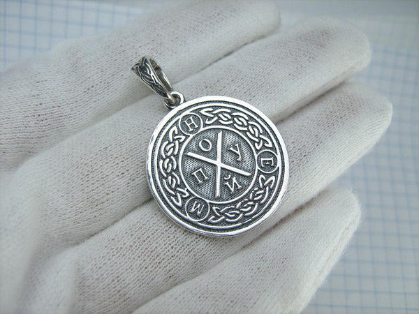 925 Sterling Silver pendant with Russian bad words - an amulet for good luck. Item code - PN001937. Picture 2