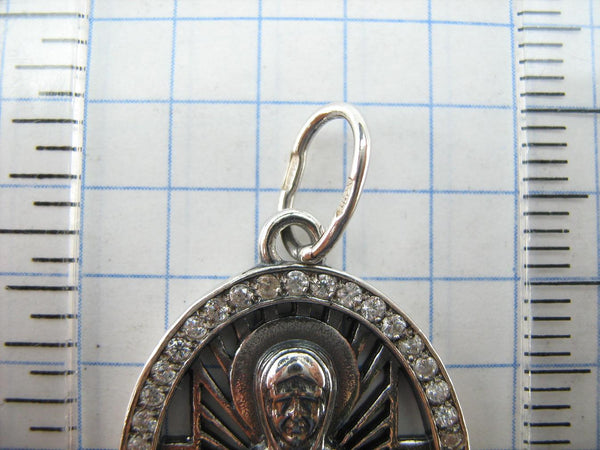925 Sterling Silver icon pendant of Saint Martyr Matrona the Wonderworker. Item code - MD001936. Picture 7