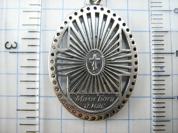 925 Sterling Silver icon pendant of Saint Martyr Matrona the Wonderworker. Item code - MD001936. Picture 12