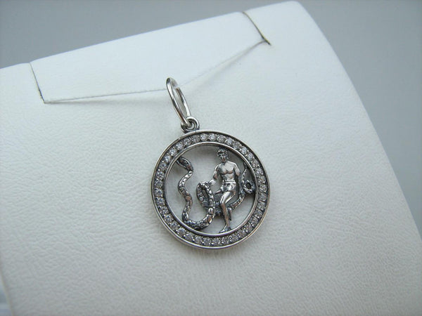 Anhänger aus massivem 925er Sterlingsilber Schlangenträger Sternzeichen-Amulett Geburtstagsgeschenk neuer edler Schmuck PN001932