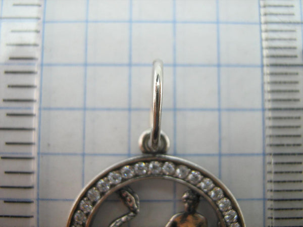 Anhänger aus massivem 925er Sterlingsilber Schlangenträger Sternzeichen-Amulett Geburtstagsgeschenk neuer edler Schmuck PN001932