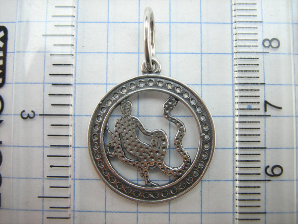 Anhänger aus massivem 925er Sterlingsilber Schlangenträger Sternzeichen-Amulett Geburtstagsgeschenk neuer edler Schmuck PN001932