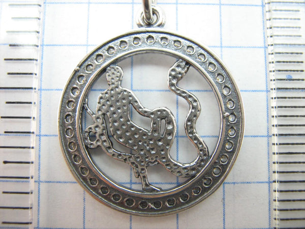 Anhänger aus massivem 925er Sterlingsilber Schlangenträger Sternzeichen-Amulett Geburtstagsgeschenk neuer edler Schmuck PN001932