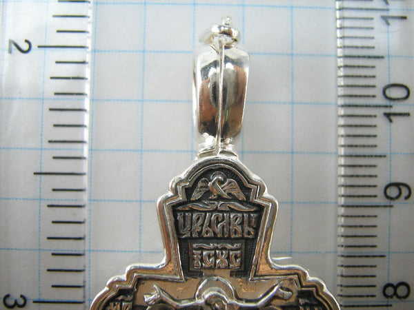 SOLID 925 Sterling Silver Cross Pendant Locket Encolpion Reliquary Prayer Amulet New Christian Church Faith Jewelry CR001157