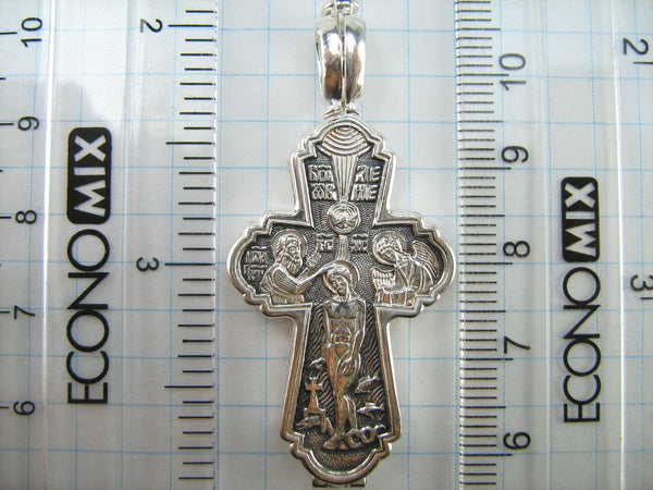 SOLID 925 Sterling Silver Cross Pendant Locket Encolpion Reliquary Prayer Amulet New Christian Church Faith Jewelry CR001157