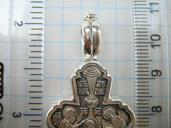 SOLID 925 Sterling Silver Cross Pendant Locket Encolpion Reliquary Prayer Amulet New Christian Church Faith Jewelry CR001157