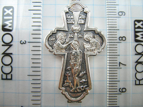 SOLID 925 Sterling Silver Cross Pendant Locket Encolpion Reliquary Prayer Amulet New Christian Church Faith Jewelry CR001157