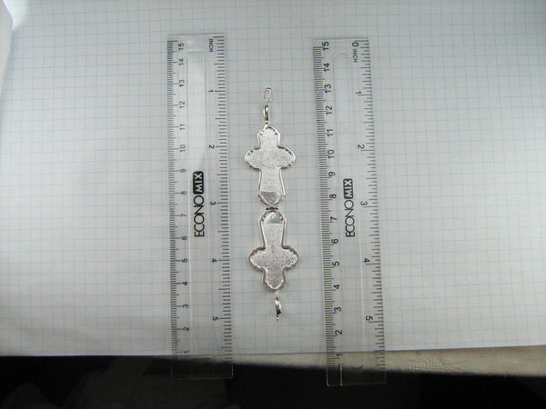 SOLID 925 Sterling Silver Cross Pendant Locket Encolpion Reliquary Prayer Amulet New Christian Church Faith Jewelry CR001157