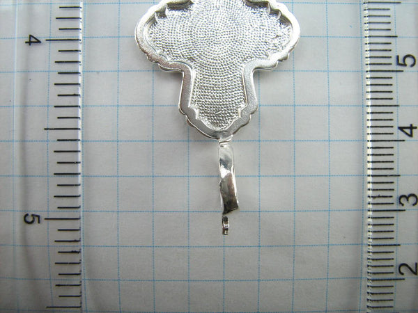 SOLID 925 Sterling Silver Cross Pendant Locket Encolpion Reliquary Prayer Amulet New Christian Church Faith Jewelry CR001157