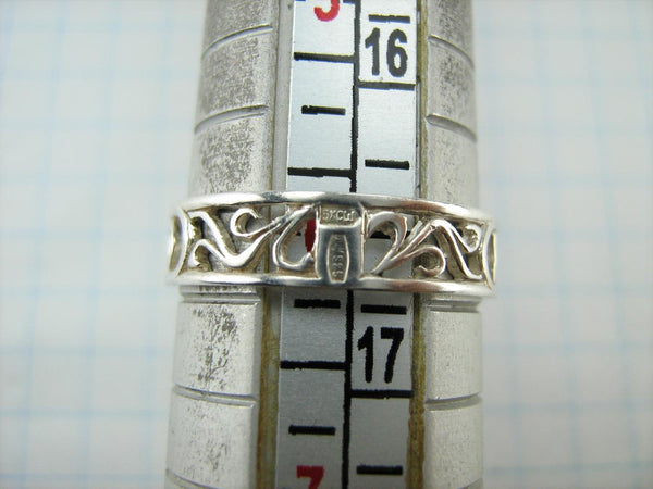 925 Sterling Silver band with Christian prayer text. Item number RI001787. Picture 14