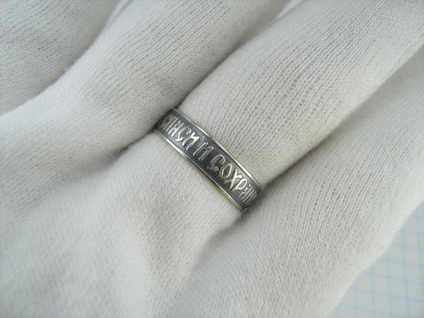 925 Sterling Silver ring with Christian prayer scripture. Picture 11