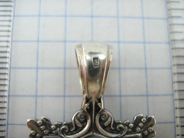 925 sterling silver pendant depicting Mother of God Tenderness or Eleusa. Item code MD001957. Picture 10