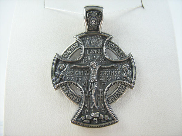 925 Sterling Silver cross pendant Celtic orthodox christian amulet CR001415. Picture 5