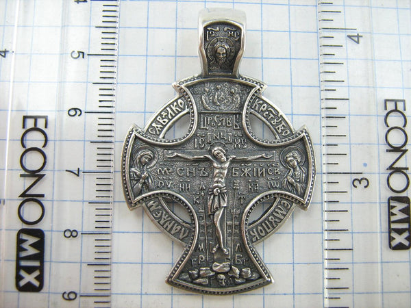 925 Sterling Silver cross pendant Celtic orthodox christian amulet CR001415. Picture 7