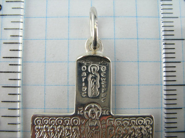 925 Sterling Silver Saint Mark cross pendant with Greek and Cyrillic inscriptions. Item code CR001039. Picture 7