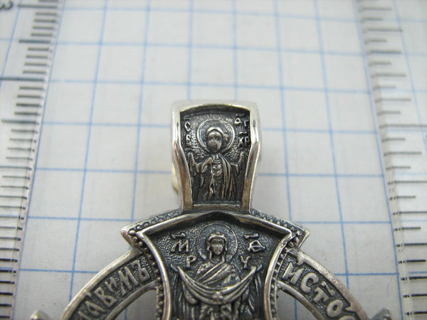 925 Sterling Silver cross pendant Celtic orthodox christian amulet CR001415. Picture 11