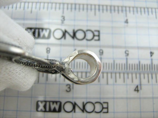 925 Sterling Silver cross pendant Celtic orthodox christian amulet CR001415. Picture 14