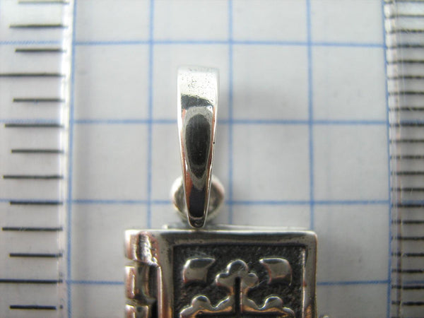 925 Sterling Silver Bible Book of Prayer Euchologion Pendant Medal Cross New Fine and Faith Jewelry MD001780