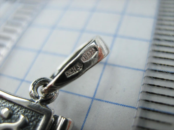 925 Sterling Silver Bible Book of Prayer Euchologion Pendant Medal Cross New Fine and Faith Jewelry MD001780