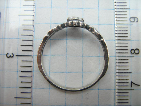 925 Sterling Silver Ring Band US Size 7.75 Prayer Inscription Filigree Pattern New Christian Church Faith Jewelry RI001561