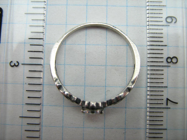 925 Sterling Silver Ring Band US Size 7.75 Prayer Inscription Filigree Pattern New Christian Church Faith Jewelry RI001561