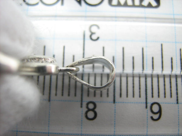 925 Sterling Silver Cross Pendant Necklace CZ Stones Gems Stylized Lovely Vintage Christian Church Fine & Faith Jewelry CR000781