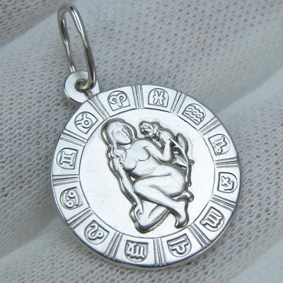 925 Sterling Silver pendant depicting Virgo zodiac sign. Item code - PN001950. Picture 1