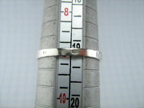 925 Sterling Silver Band Ring US size 9.0 Prayer Scripture Purple Pink Stones New Christian Church Faith Jewelry RI000891