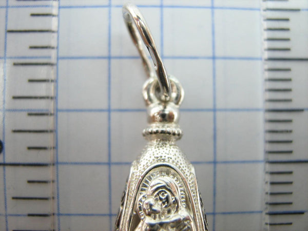 925 Sterling Silver Locket Pendant Mother Mary Openwork Rose Lilac Stone Prayer New Christian Church Fine Faith Jewelry MD001737